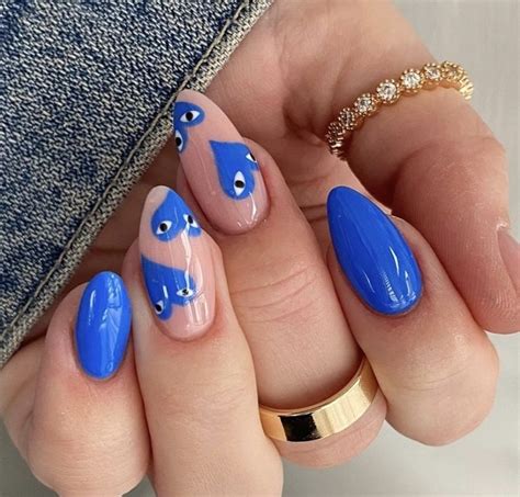 pin  karla navarro  nail trendy nails gel nails blue nails