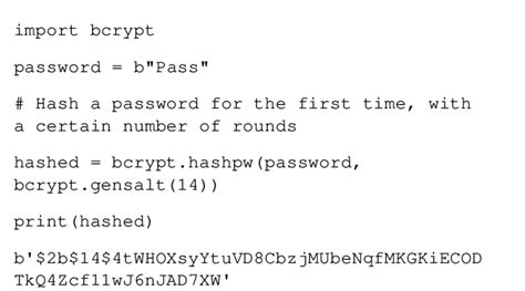 Python Bcrypt Password Hash Generator Sample Code Download
