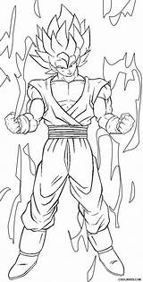 Goku Coloring Pages Printable Kids sketch template