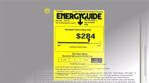 energy guide labels whats    youtube