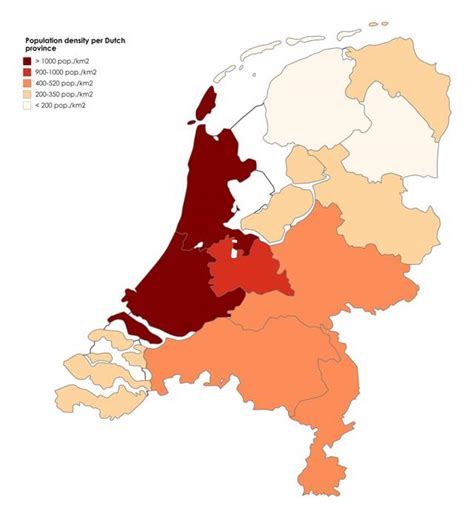 kaart van de nederlandse bevolking bevolkingsdichtheid en bevolkingsstructuur van nederland