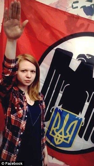 ukraine teen vita zaverukha revealed as neo nazi arrested for killing police daily mail online