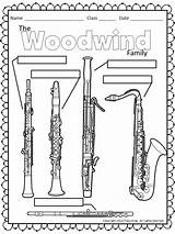 Woodwind Orchestra Instruments sketch template