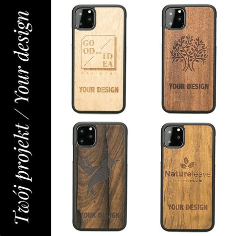 personalized wooden case  engraving design