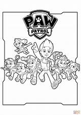 Coloring Paw Patrol Characters Pages Printable Skip Main sketch template