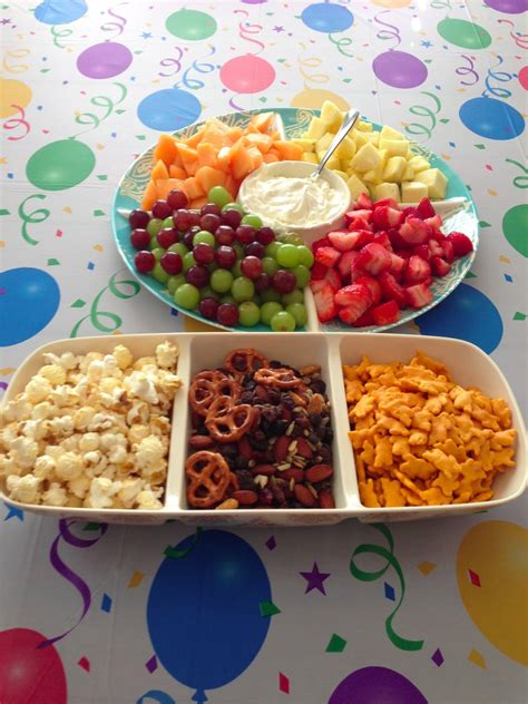 ideas  kids bday party snacks home family style