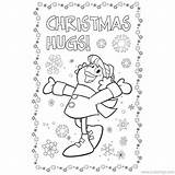 Frosty Snowman Anad Hugs sketch template
