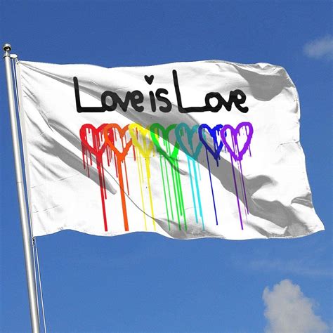 zbgigb rainbow gay pride flag printed love is love 3x5