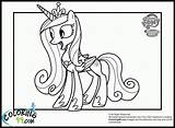 Princess Coloring Cadence Pages Pony Little Cadance Colouring Para Colorir Clipart Colors Mlp Horse High Cartoon Disney Popular Printable Drawing sketch template