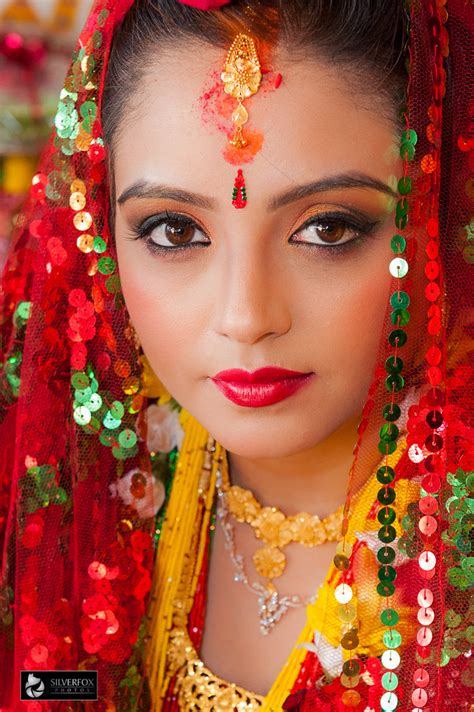nepalese bride with beautiful eyes photo of a nepelase