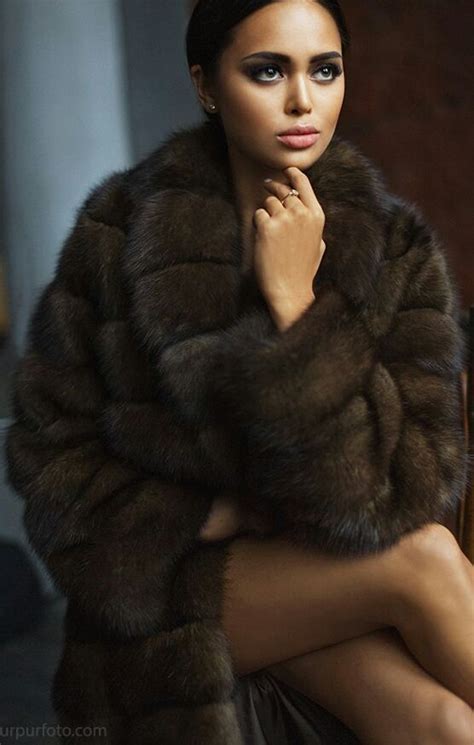 fur fashion fashion photo daria coutour ebony women fur coat