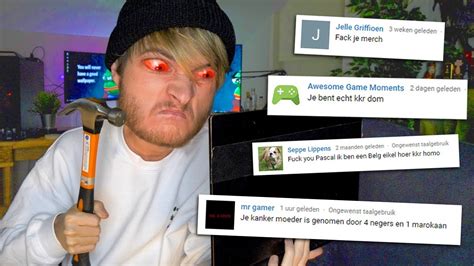 reageren op haat reacties youtube
