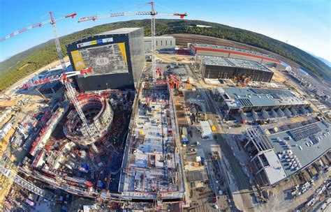 the colossal iter fusion power facility is halfway finished