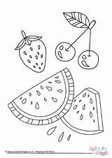 Colouring Summer Fruits Pages Food Drink Activity Become Member Log sketch template
