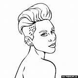 Miley Cyrus Coloring Pages Thecolor sketch template