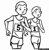 Coloring Pages Race Walking Colouring Sports Color Volleyball Running Racing Thecolor Kids Olympic Run Line Sport Blanco Negro sketch template