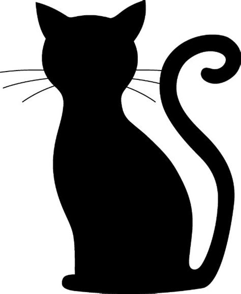 cute black cat silhouette fun black  white mug zazzlecom