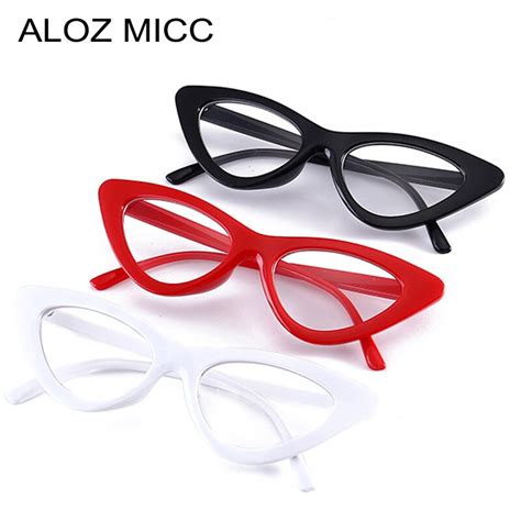 aloz micc new sexy cat eye optical glasses women clear eyewear brand