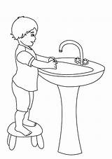 Washing Handwashing sketch template