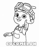 Cocomelon Coloring Pages Tom Logo Printable Kids Friends sketch template
