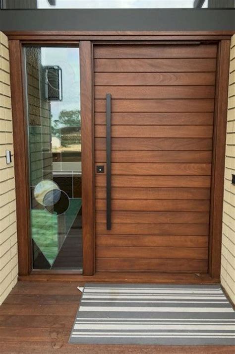 awesome minimalist home door design ideas   beautiful wood exterior door modern