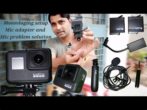 gopro hero  black mic problem solution  hindi  gopro mic adapter youtube