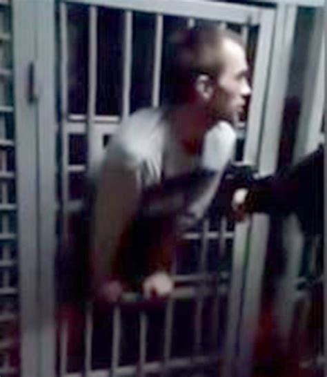russian jail breaker gets stuck in cell door trying to