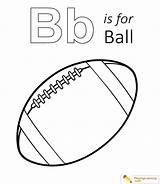 Coloring Ball Letter Printable Sheet Learning Alphabet sketch template