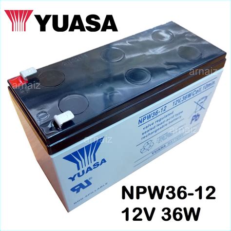 Yuasa Ups Battery 12v 7 2ah Npw36 12 12 Volts 36 Watts 7 2 Ampere 36w
