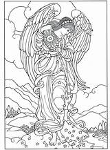 Coloring Pages Angel Detailed Printable Getcolorings Color Angle Colouring sketch template