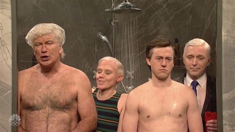 Snl Trump Sessions Manafort And Pence Talk In The Shower…to Avoid A Wire