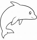 Dolphin Coloring Pages Dolphins Clipart Kids Cartoon Cute Printable Clip Animated Jumping Cliparts Colouring Color Drawing Adults Easy Draw Print sketch template