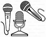 Microphone Karaoke Microfono Clipartmag Getdrawings sketch template