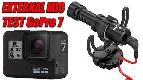 gopro hero  black external rode mic text microphone adapter youtube