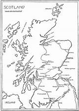 Scotland Map Murphy Main Travels Author Undiscovered Byways Highways Motor British Car Thomas sketch template