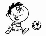 Correr Pelota Colorear Correre Correndo Bola Palla Disegno Desenho Acolore sketch template