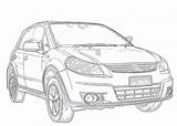 Suzuki Sx4 Cross 2007 Aerpro 2008 sketch template