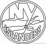 Islanders Nhl Hockey Coloringpages101 Rangers Avalanche Connect Getcolorings sketch template