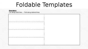 foldable templates editable foldables templates foldables templates