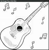 Guitar Drawing Coloring Getdrawings sketch template