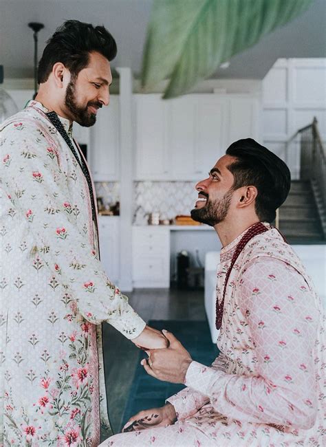 Gay Indian Couple Hold A Traditional Wedding Ceremony In A Hindu Temple