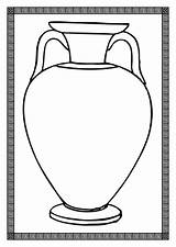 Greek Vase Template Tes Resources Docx Kb Teaching sketch template