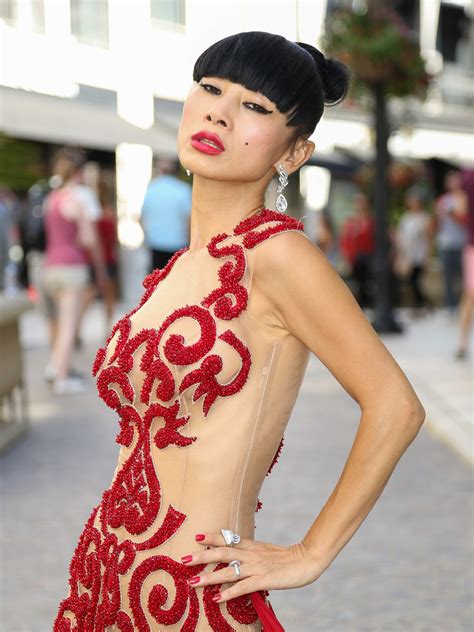 bai ling pantyless and nipples in see through outfit 03 celebrity