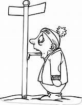 Coloring Pages Funny Printable Kids Print Winter Tongue Pole Stuck Humour sketch template