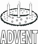 Advent Coloring Wreath Pages Printable Kids Christmas Print Life sketch template
