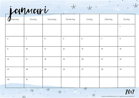 printable kalender voor  hip hot blogazine