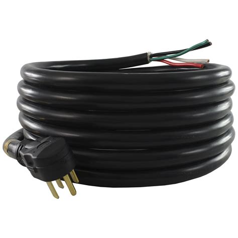 ft  amp rv camp power cord  nema  p male plug  bare wire ebay