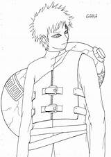 Gaara Colorir Shippuden Ausmalbilder Coloriage Imprimer Boruto Imprimir Pose Akatsuki Kakashi Sasuke sketch template