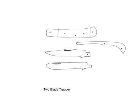 printable folding knife templates printable templates
