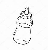 Babyflasche Handgezeichnete Lizenzfreie Grafiken Vectorfusionart Gezogene sketch template